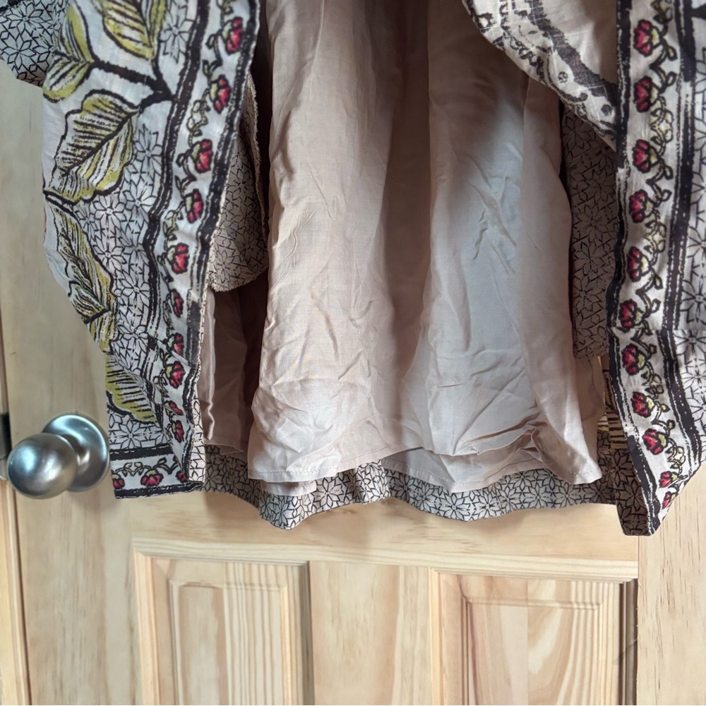 🆕Free People ‘Smell The Roses’ Button Down Mini Shirt Dress Sz M - Picture 12 of 13